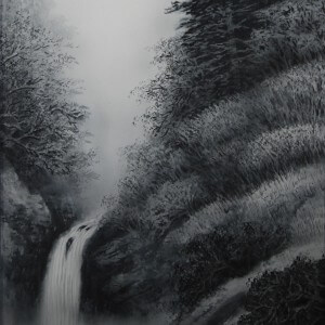 0009 Landscape Painting in Sumi Ink / Katō Tomo 005