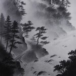 0022 Landscape Painting in Sumi (ink) / Shin Takahashi 005