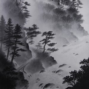 0022 Landscape Painting in Sumi (ink) / Shin Takahashi 005