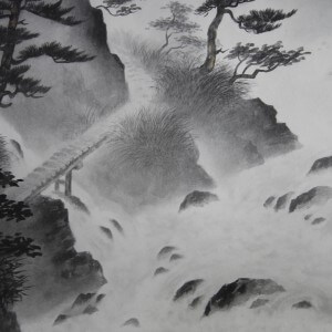 0022 Landscape Painting in Sumi (ink) / Shin Takahashi 006