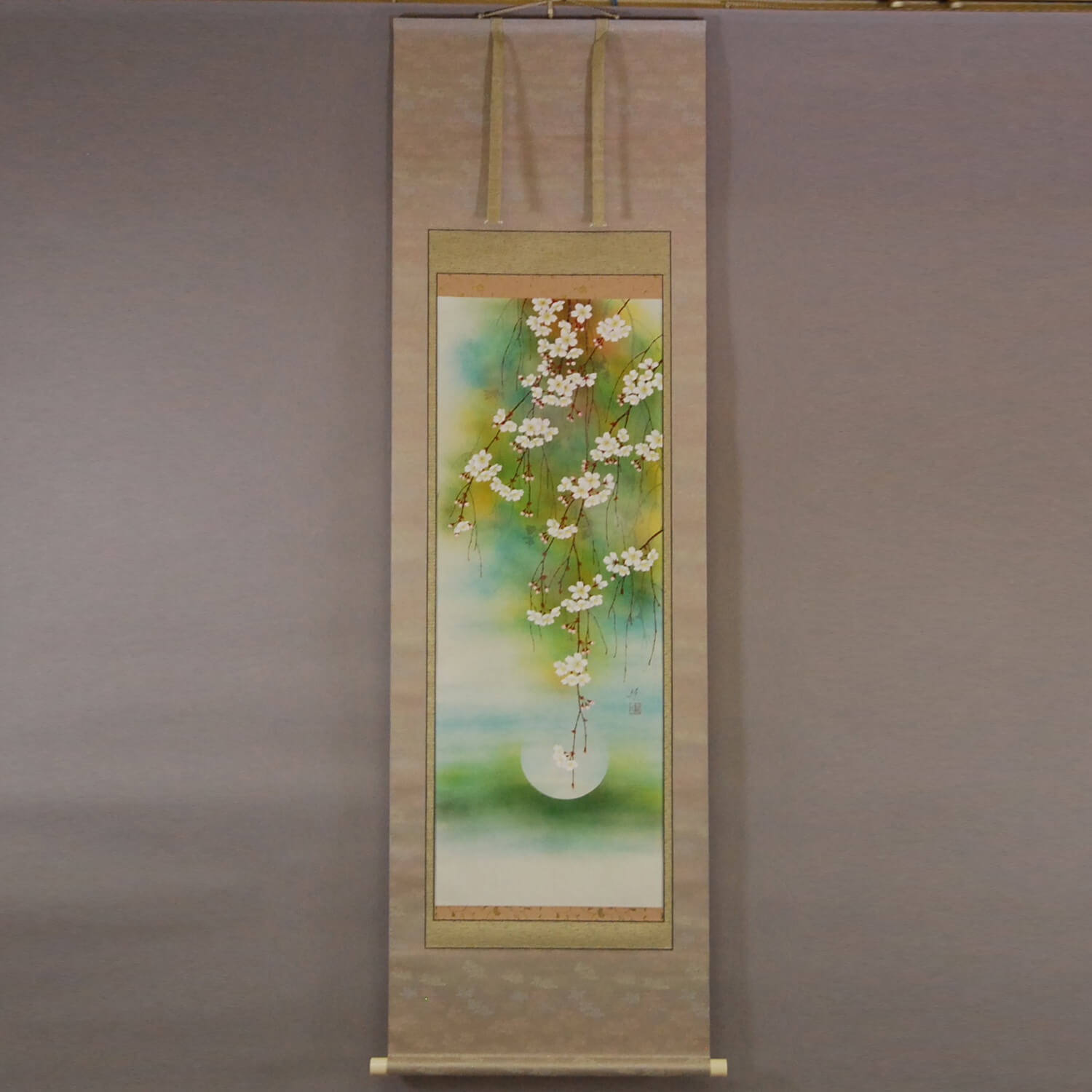 Kakejiku Hanging Scroll: Spring Dawn / Keiji Sasaki