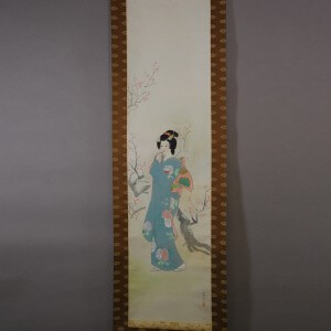 0067 Woman and Plum Blossoms / Hideharu Morita 002