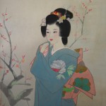 0067 Woman and Plum Blossoms / Hideharu Morita 003
