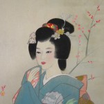 0067 Woman and Plum Blossoms / Hideharu Morita 004
