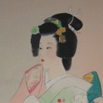 0068 Beautiful Woman Painting: Plum Blossoms / Hideharu Morita 005