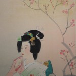 0068 Beautiful Woman Painting: Plum Blossoms / Hideharu Morita 006
