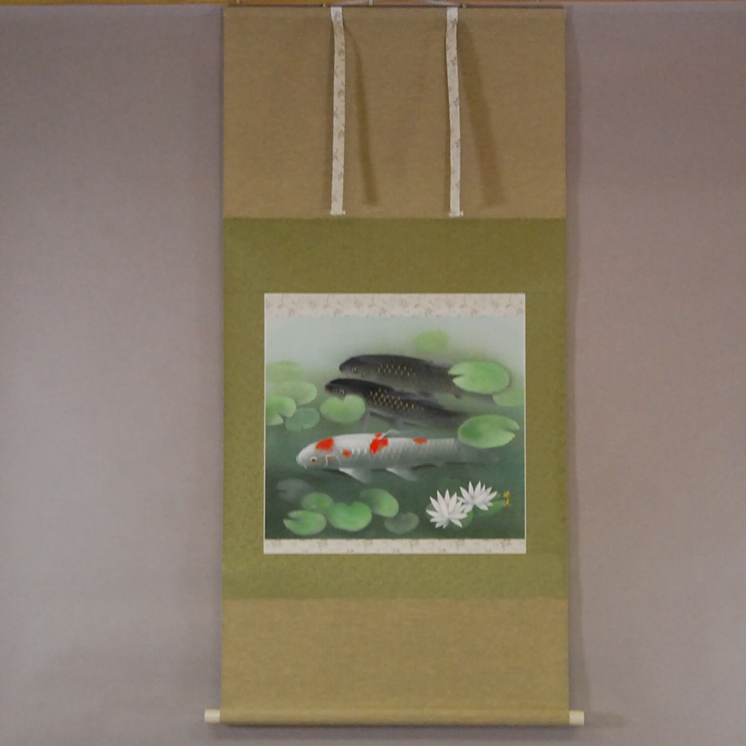 Koi Fish (Carp): Water Lilies / Shukou Okamoto