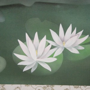 0079 Koi Fish (Carp): Water Lilies / Shukou Okamoto 006