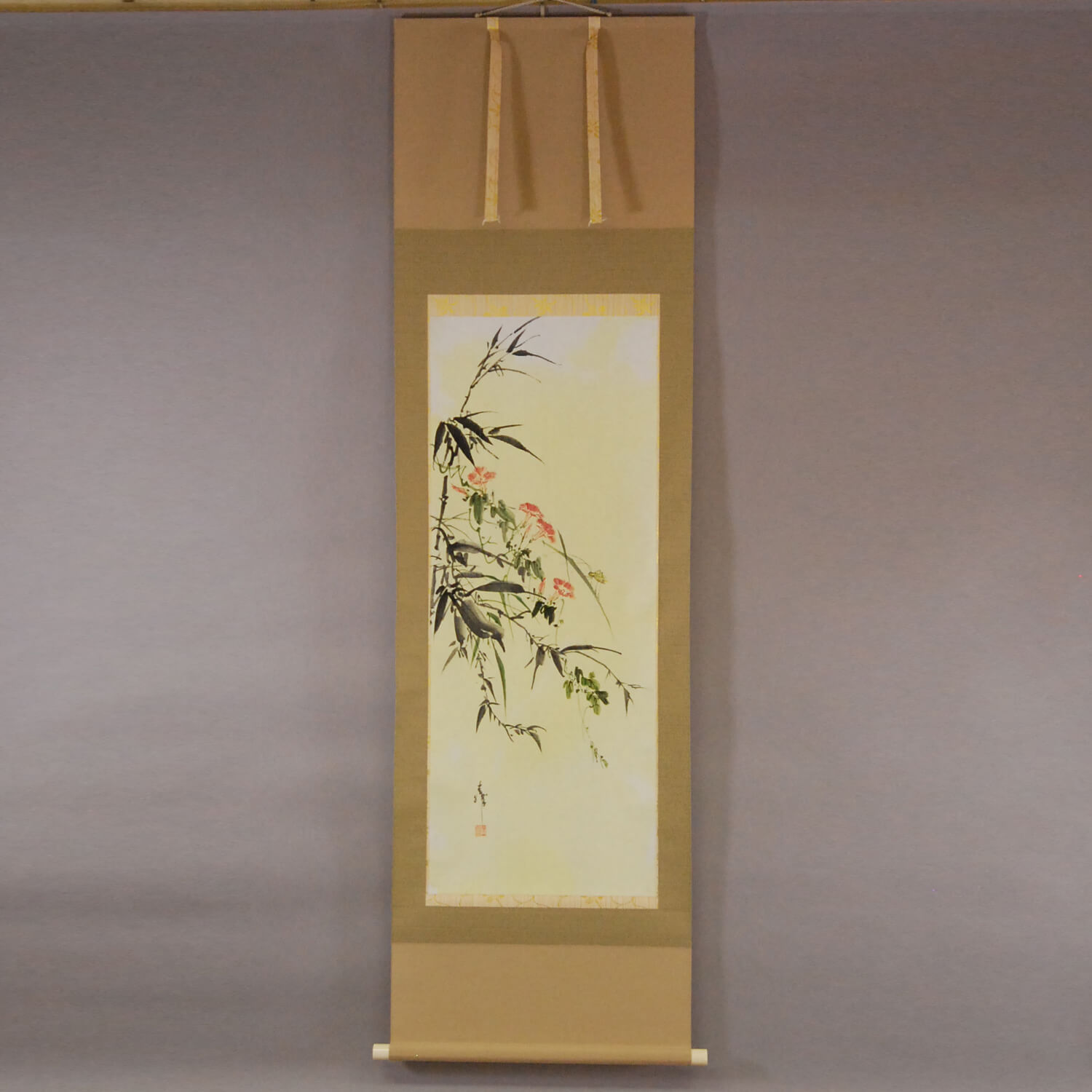 Kakejiku Hanging Scroll: Convolvuluses / Katsunobu Kawahito