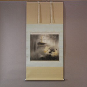 0089 Kakejiku with White Lilies Painting / Takayoshi Satou 001