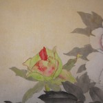 0090 Kakejiku with Peonies Painting / Teruko Shibata 004