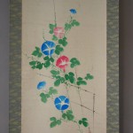 0092 Kakejiku with Morning Glories Painting / Seika Tatsumoto 003