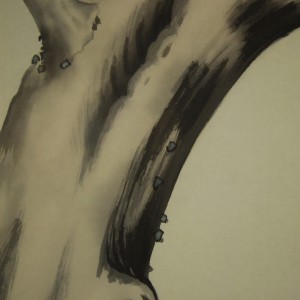 0097 Kakejiku with Little Egret Painting / Shouei Hoshino 006