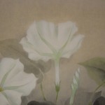 0098 Kakejiku with Bottle Gourd Flowers Painting / Yuki Mizukoshi 004