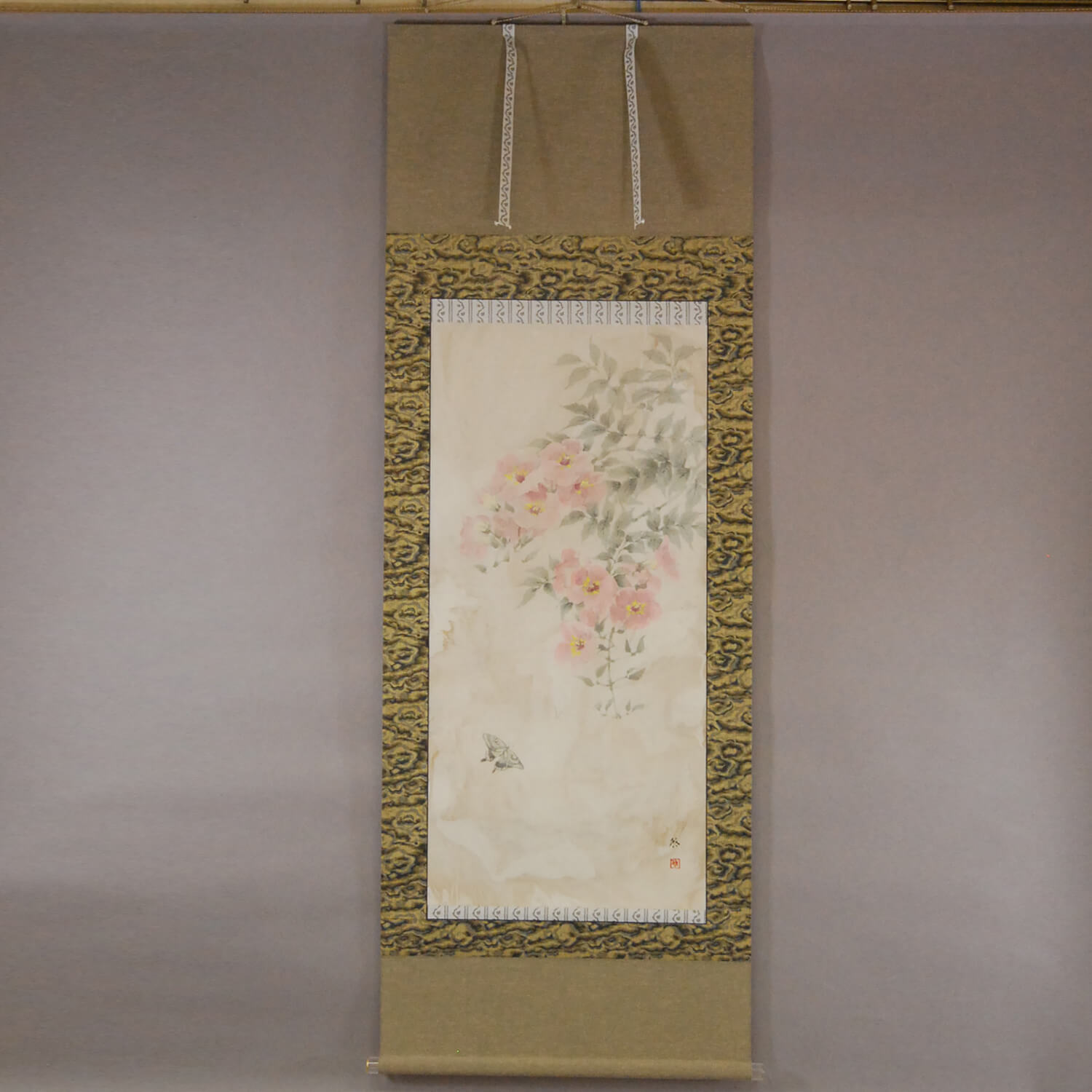 Kakejiku Hanging Scroll: Chinese Trumpet Vine / Keiji Yamazaki