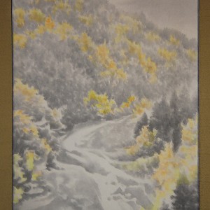 0115 Autumn Scenery of Chichibu Mountains Painting / Keiji Yamazaki 004