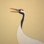 0124 Cranes on the Trunk of a Pine Tree Painting / Shuujou Inoue 005