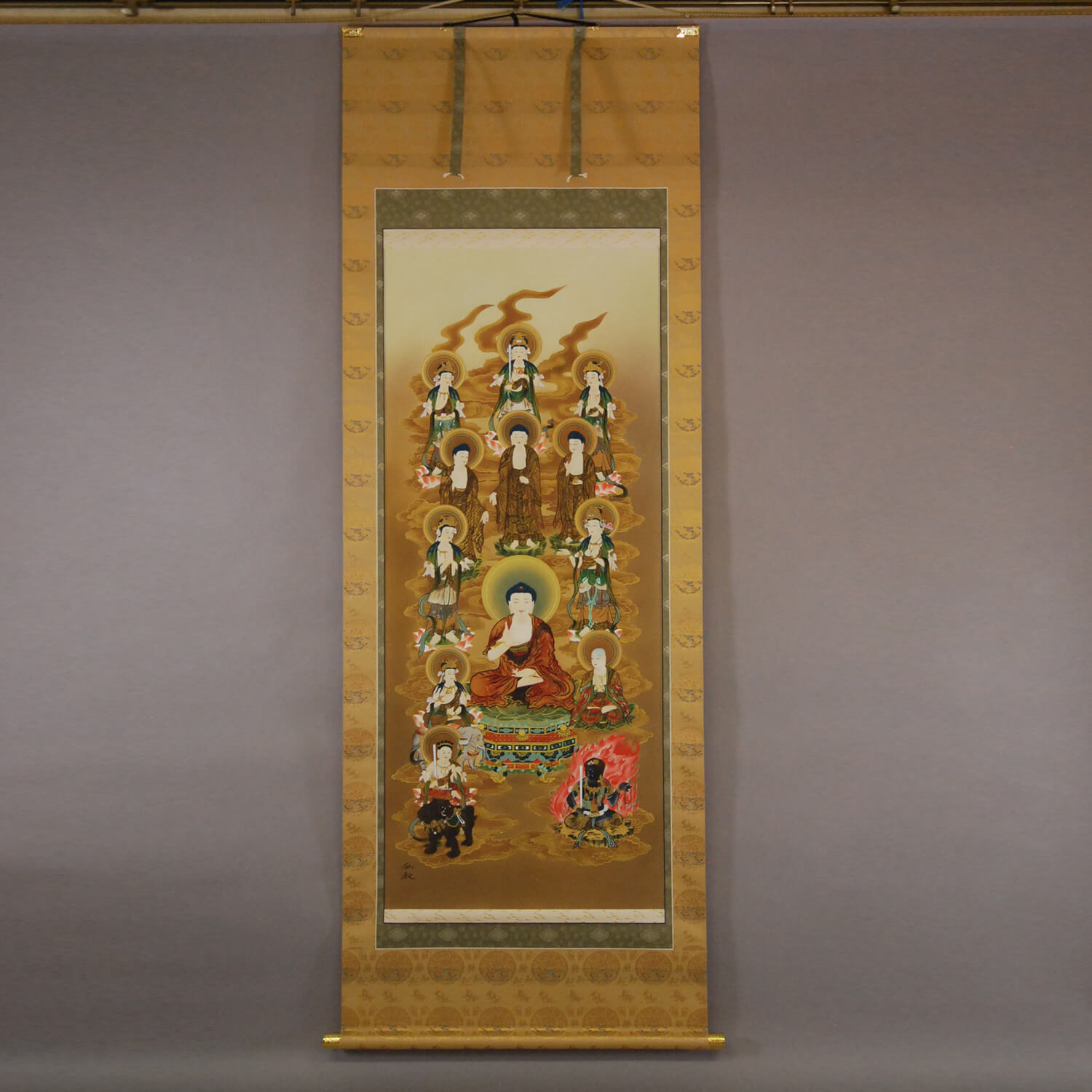 Kakejiku Hanging Scroll: 13 Buddhas / Hiroki Usui