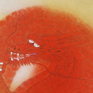 Katō Tomo Red Dragon Kakejiku