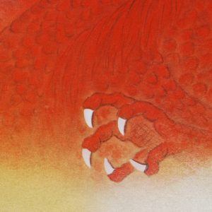 Katō Tomo Red Dragon Kakejiku