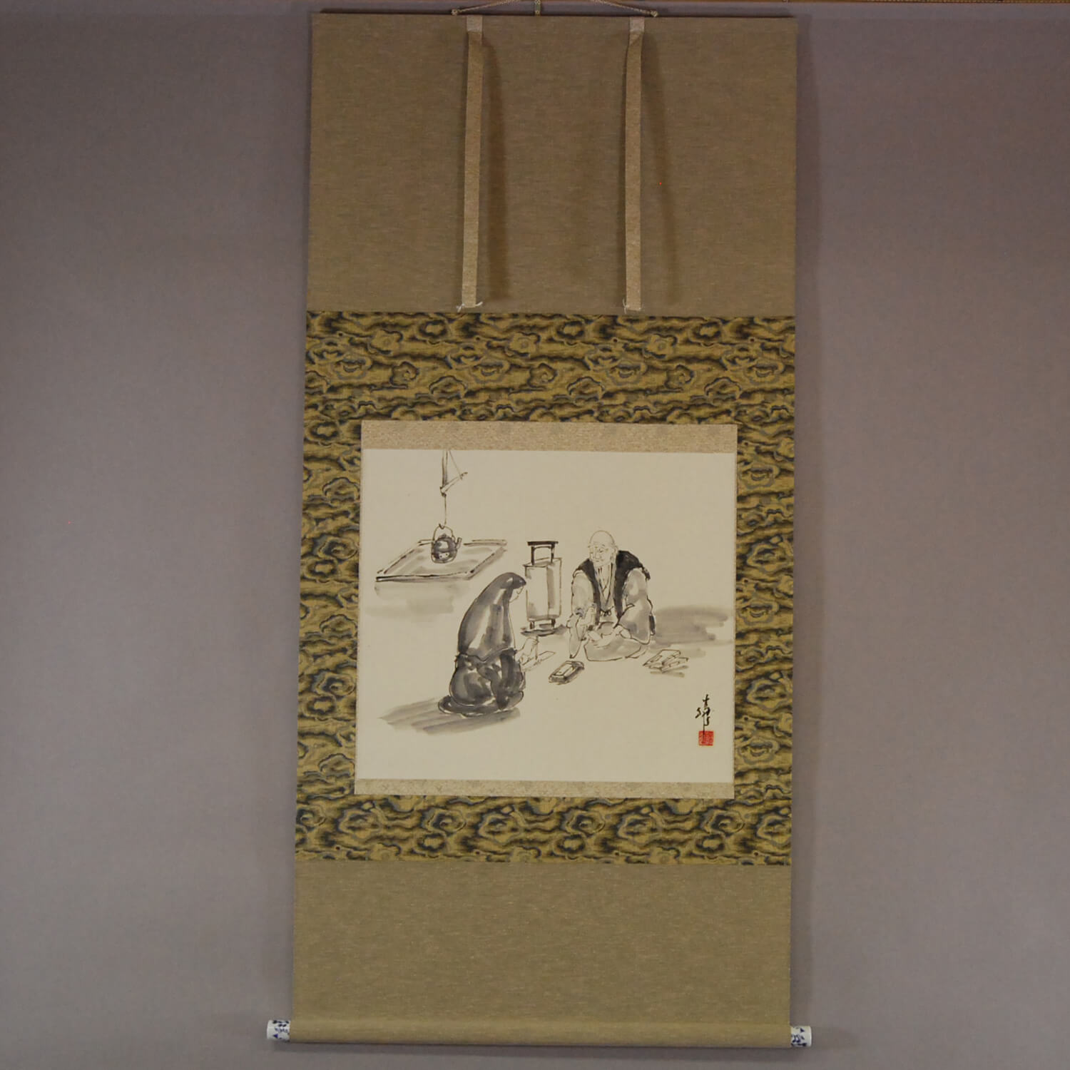 Kakejiku Hanging Scroll: Ryoukan: Teishinni / Katsunobu Kawahito