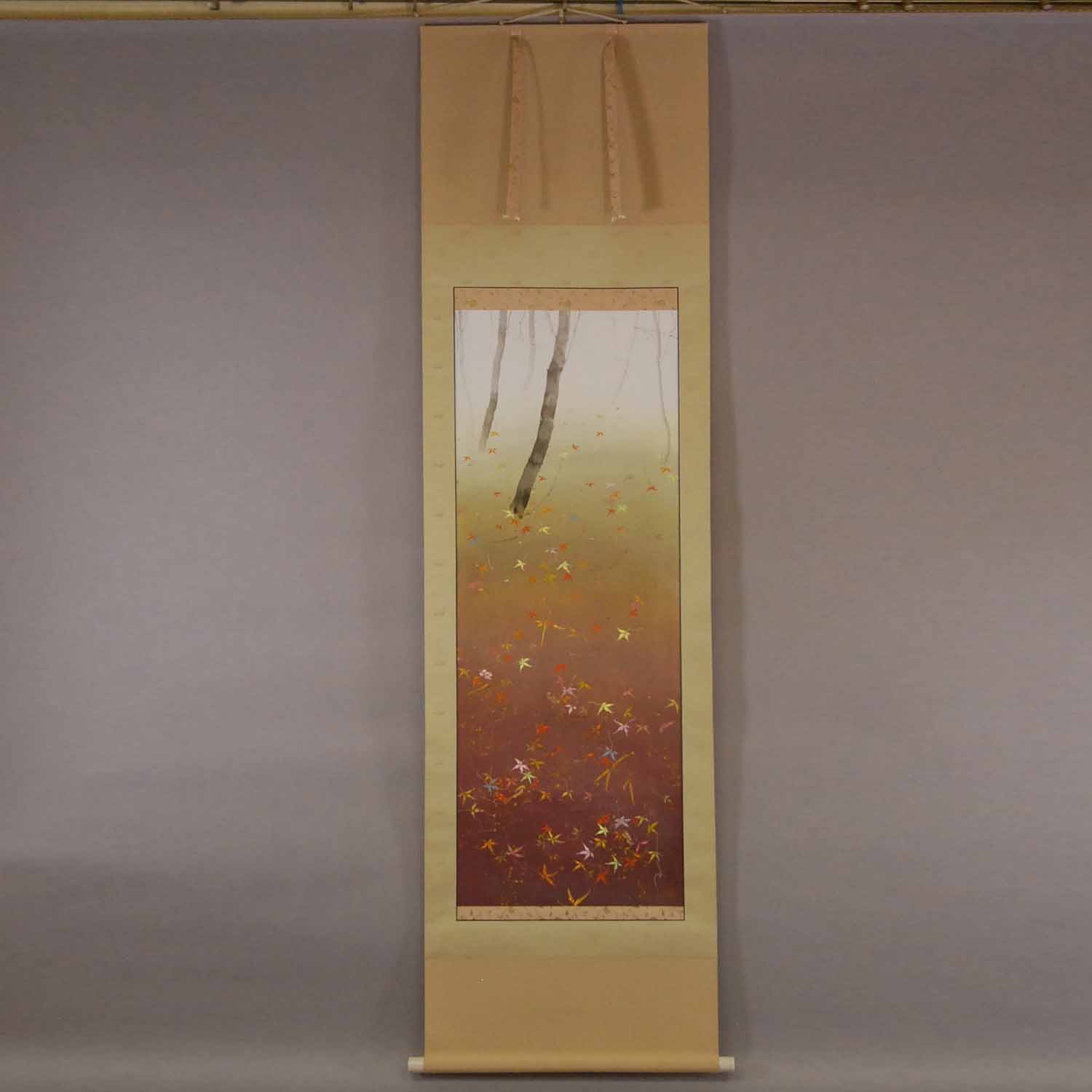 Kakejiku Hanging Scroll: Autumn Leaves / Yukino Sakamoto