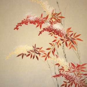 0121 Nandina and Snow Painting / Seika Tatsumoto 003