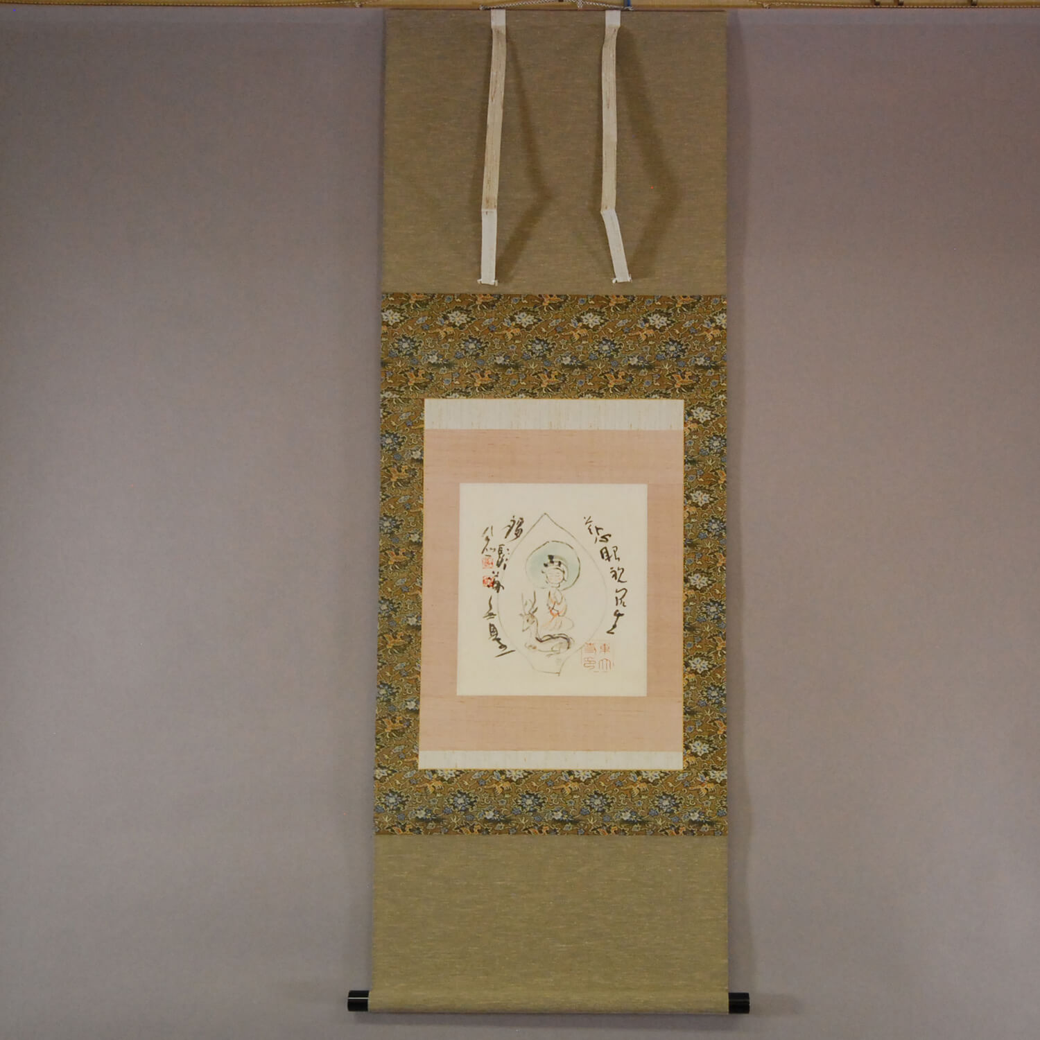 Kakejiku Hanging Scroll: Avalokitesvara: Deer / Koushou Shimizu