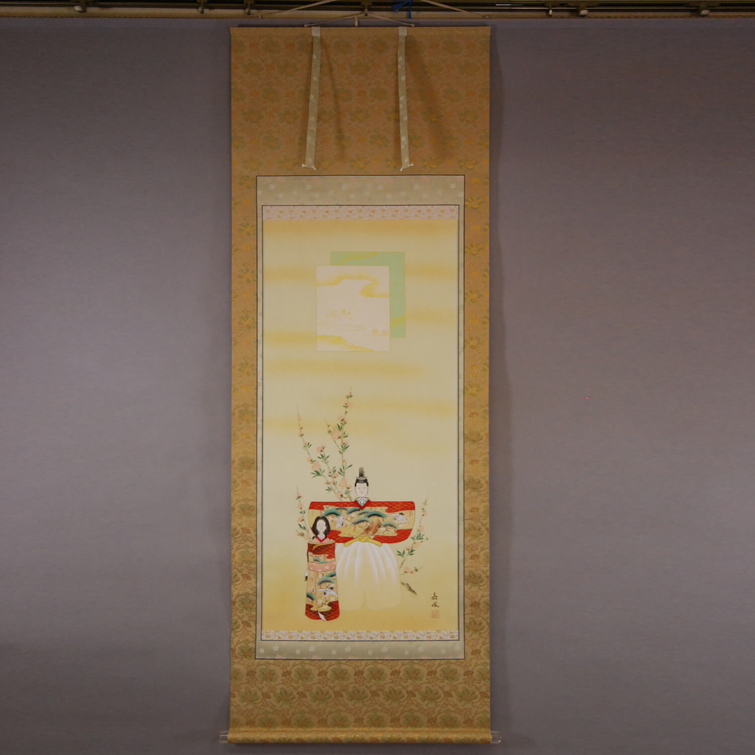 Kakejiku Hanging Scroll: “Tachibina” Dolls / Kahou Sakakibara