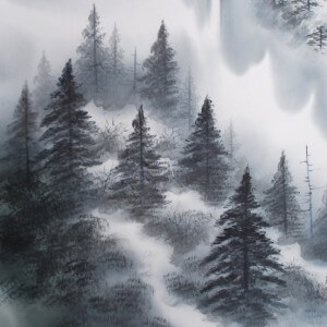 b0001 Landscape Painting in “Sumi” Ink / Takao Katayama 006