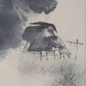 b0002 Landscape Painting in “Sumi” Ink / Shikou Okamoto 006