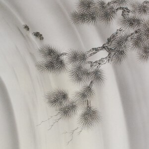 b0016 Koi Fish Shooting up a Waterfall / Shuugetsu Kawai 004
