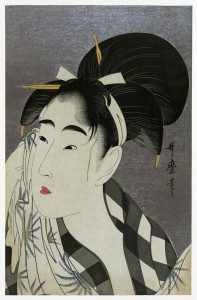 Artist: Utamaro Kitagawa / Title: Woman Wiping Sweat