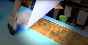 tiger german kakejiku hanging scroll remounting repair restore