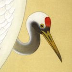 Wakou Miyake Crane Painting Kakejiku Scroll