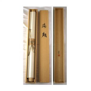 Tatsurou Shima Crane Japanese Painting Nihonga Kakejiku Scroll