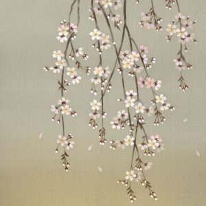 Wakou Miyake Cherry Blossoms kakejiku painting scroll