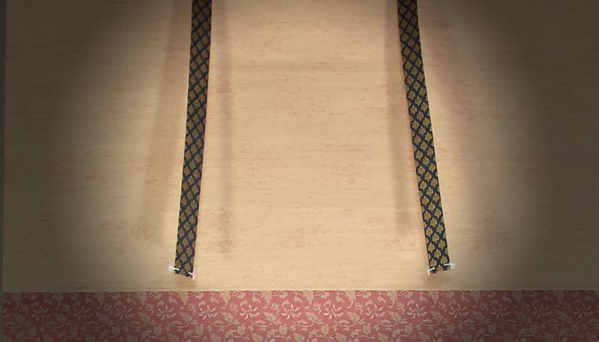 fuutai decorative fabric strip kakejiku hanging scroll