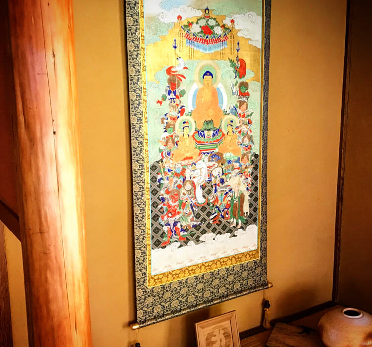 Buddha painting kakejiku tokonoma