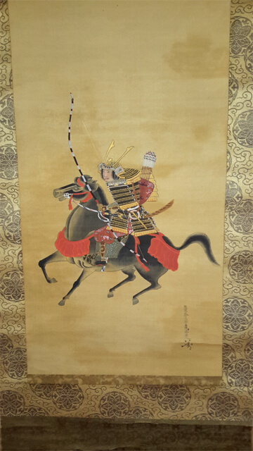 Samurai kakejiku remount scroll