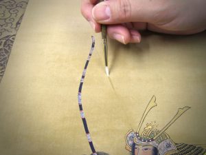 Samurai kakejiku remount scroll