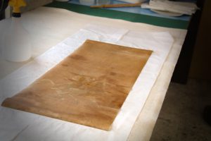 Samurai kakejiku remount scroll
