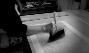 Samurai kakejiku remount scroll