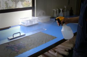 Samurai warrior musha combatant kakejiku remounting