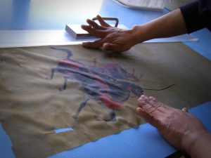 Samurai kakejiku remount scroll repair