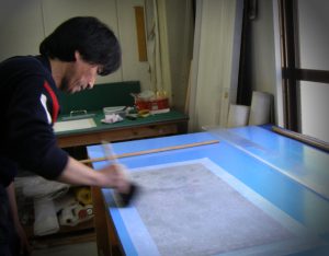 Samurai kakejiku remount scroll