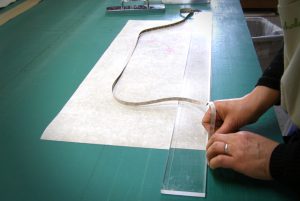 Samurai kakejiku remount scroll