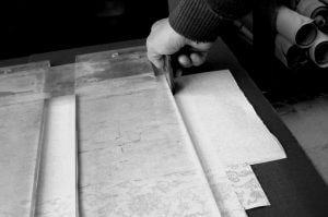 Samurai kakejiku remount scroll