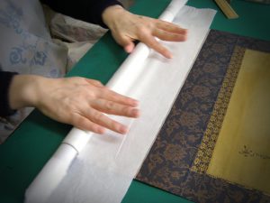 Samurai kakejiku remount scroll