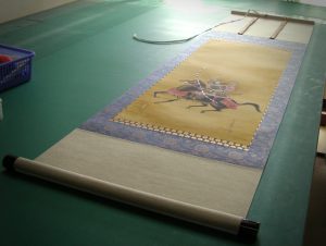 Samurai kakejiku remount scroll